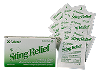 Sting Relief Wipes - 10/Box - R519567.png Sting Relief Wipes - 10/Box - R519567.png